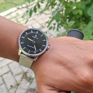 PIERRE JILL 1763 JAM TANGAN PRIA FASHION CASUAL PRIA RANTAI PASIR 3ATM WATER RESISTANT FREE BOX