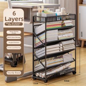 LIWAN | Portable Bookshelf Storage Rack