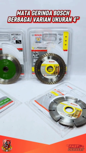 Mata Gerinda BOSCH 4" 105mm Diamond Wheel / Mata Pisau Potong Keramik Marmer Granit 4 inch 105mm Tersedia Berbagai Varian