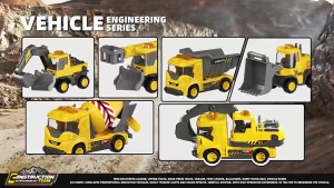 ของเล่นเด็ก รถก่อสร้าง 2 คัน LITTLE ACTRESS CONSTRUCTION TEAM NO.HH3001-2