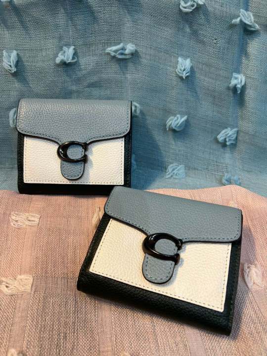 Coach Small Tabby Small Wallet In Colorblock Signature Canvas