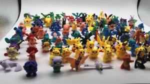 Takara Tomy | Pokemon Mini Figures 2-3CM Anime Pikachu 24-144Pcs Different Model Toy Children Collect Dolls Birthday Gift Pokémon Bag