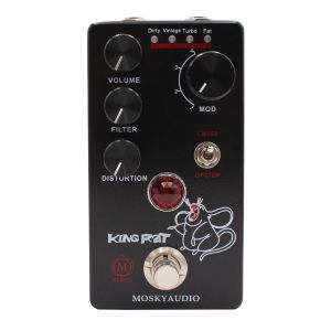 MOSKY King Rat Guitar Effects Pedal Distortion 4 Nút Chọn Hiệu Ứng Đàn Guitar Điện Distortion Bass Overdue Phụ Kiện