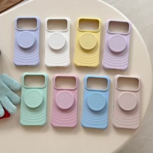 Magnetic Folding Mobile Phone Holder Desktop Stand Support For magsafe IPhone 15 14 13 12 Samsung Wavy Ring Expanding Bracket