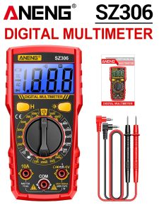 ANENG | ANENG SZ306 Digital Multimeter 1999 Counts 600V AC/DC 10A DC Current Resistance NCV Continuity  Entry-Level DIY Electrical Tool