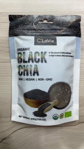 Date 08/27 Hạt chia đen hữu cơ CLavie 200g