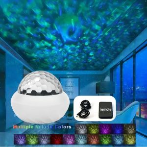 Aurora Starry Northern Light RGB Projection Night Lights USB Plug Remote Control Projector Atmosphere Lamp for Room Party Decor