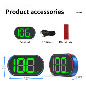 RYSJM | X2 Car Electronics Headup Display GPS Digital Speedometer KM/H Digital HUD Windshield Projector with Universal for Car Truck SUV