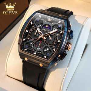 OLEVS jam tangan pria dewasa terbaru 2025 otomatis original tahan air luminous kalender sapphire glass dial garansi resmi