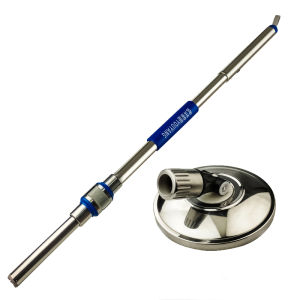 Extended Rod Integrated Bar Rotating Mop Household Cloth Accessory Mop Head Mop Cloth Rod Durable Stainless Steel Material