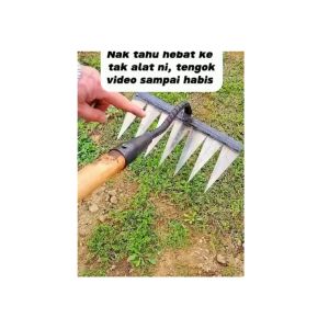 Cangkul Pacul Cadong Penyiang Gulma - Cangkul Rake Besi Las Penyiang Rumput Tamangigi 4
