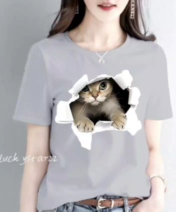 KAOS ATASAN TERBARU MEO PREMIUM WANITA