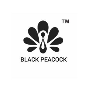 Vitrase/Lapisan/ Hook Style (S11) - White Sheer Black Peacock