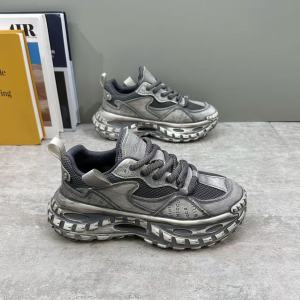 Retro Style Mens Dad Shoes Autumn Winter New Thick Bottom Heightening Sports Shoes Vintage Casual Low Top Lace-Up Sneakers