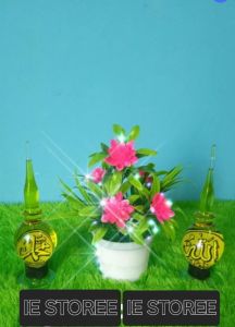 Hiasan Souvenir Pajangan Prakarya Kaca Model Kaligrafi