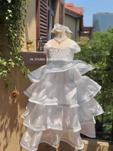 Puff Princess Long Girls Dress