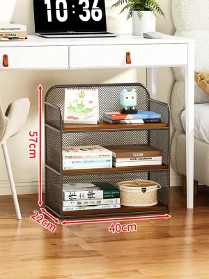 LINJIAXIAOZI | Movable Book and Backpack Storage Rack