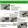CUTING CUTTING STIKER BARBERSHOP STIKER TOKO POTONG RAMBUT KEREN UNIK STYLE 3. 