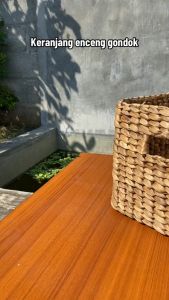Keranjang / Box / Storage Box 30 X 19 X 11 CM Penyimpanan Serbaguna Organizer / Kotak Mainan Perlengkapan Rumah Anyaman enceng Gondok / water Hyacinth storage box