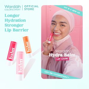 [LIPCARE MELEMBABKAN BIBIR] Wardah Hydrabalm Lip Care 4 g - Pelembab Bibir dengan SPF 15 - Petrolatum Murni 100% - Lip Balm - Makeup - Lip Balm Bibir - Liptint Anak Sekolah - Lipstik - Lipstick - Lip Glossy