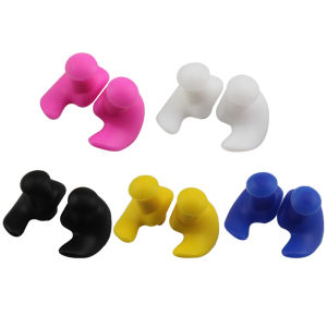 Waterproof Silicone Ear Plugs for Swimming and Showering Anti-Noise Earbuds with Soft Fit Design