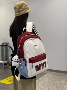 Balo nữ cặp sách đi học nam nữ thời trang đựng vừa laptop vải cao cấp chống nước.