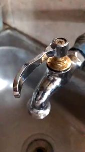 Aloy-plated single cold extension mop pool wall-in-wall household balcony mop pool tube faucet tap