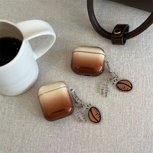 Retro Spill Proof Brown Coffee Bean Design Protective Case for Airpods4 Creative Artistic Apple 2nd Gen Wireless Bluetooth Earphone Shell