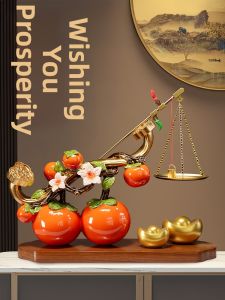 BINYUE | Prosperity Symbolizing Persimmon Figurine
