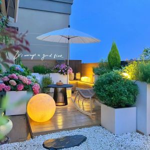 Solar Powered Moon Light Garden Villa Courtyard Lamp Outdoor Waterproof Lawn Decoration Light Landscape Ground Lamp