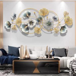New Chinese Style Ginkgo Leaf Metal Wall Hanging Decor
