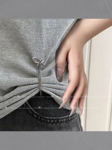 NING ZHOU | Tie Knot Waist Cincher Shirt Fixing Clips