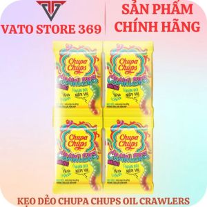 Kẹo dẻo CHUPA CHUPS crawlers mini sâu hương trái cây hỗn hợp gói 24g