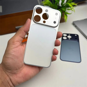 Ốp Lưng Kim Loại Cho iPhone 17 Pro Max 16 15 14 13 Pro Max Miếng Dán Chuyển Đổi Khung Không Viền Chống Xước Tương Thích Với iPhone