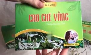 Cao chè vằng nguyên chất Tuệ Minh hộp 0.5kg 20 miếnglợi sữa giảm cânthanh nhiệt mát gangiải độc tốt cho sức khỏe
