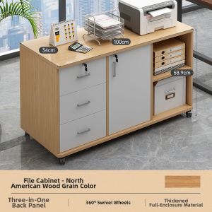 ZHUOHE | Under Desk Side Storage Cabinet Multifunctional
