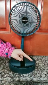 Quạt tích điện pin sạc gấp gọn SUPERGREEN