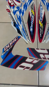 stiker striping suzuki satria fu f 150 2012 barong biru lis body standar berkualitas original