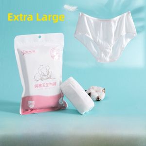 plus Size Disposable Underwear Pure Cotton High Waist Travel Essential Womens Briefs Comfortable Home Clothes for Ladies