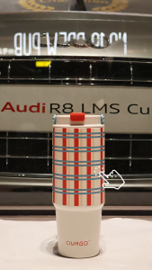 CIVAGO (30oz)Cốc giữ nhiệt bằng ống hút bằng thép không gỉ dung tích lớn cho bé gái cốc đựng đồ trên xe hơi