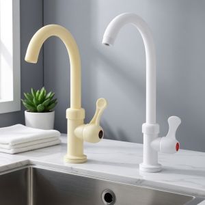 MOMIAN | Single Cold Water PP Plastic Swivel Kitchen Faucet