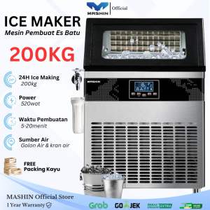 Mesin Pembuat Es Batu 150-200kg/hari Kristal Ice Cube Maker Machine