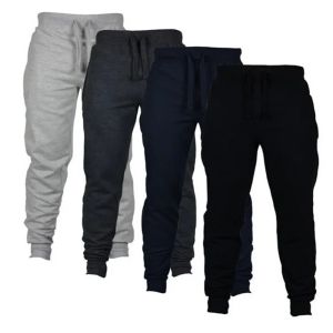 Autumn and winter Men Warm Casual Pants Fitness Sportswear Tracksuit Bottoms    Trousers Black Gyms Jogger Pants