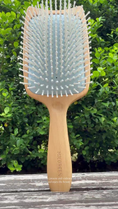 MR.GREEN Hair Brush Wide Board Massage Natural Beech Cats Head Design Comb Gasbag Hairbrush For Dry Wet Hair Detangler Women