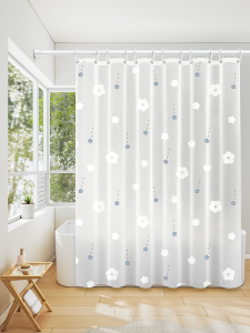 WEILAISHI | Mold-Resistant Waterproof Bathroom Curtain No-Drill Installation