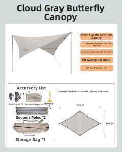 lantoban | Sun & Rain Proof Tent Shade for Camping