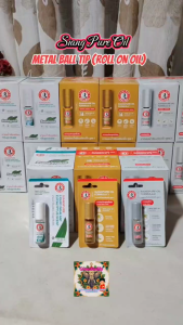 Authentic Siang Pure Oil Formula I Formula II Liquid Inhalant Eucalyptus Scent Metal Ball Tip Roll on Made in Thailand Relief headache dizziness muscle pain best seller legit giveaway gift