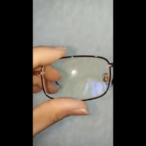 Kacamata Baca Plus 2 Fungsi Jalan Dan Baca Lensa Dobel Fungsi (Normal Plus) Pria Wanita Frame Besi Kotak Gold Coklat Ukuran +1.00 s/d +3.00 Gaya Vintage Retro Korea Style TERBARU