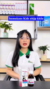Siro Tăng Đề Kháng Cho Bé Erbex Immukans Kids Hỗ Trợ Bé Khoẻ Mạnh Ăn Ngon Giảm Ốm Vặt 150ml