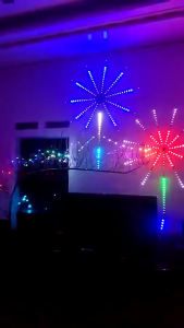 TIMSOT Firework Fairy Lights 180 LEDS Christmas lights In/Outdoor Decorations Usb Smart Strip Lights Bluetooth APP and Remote Control